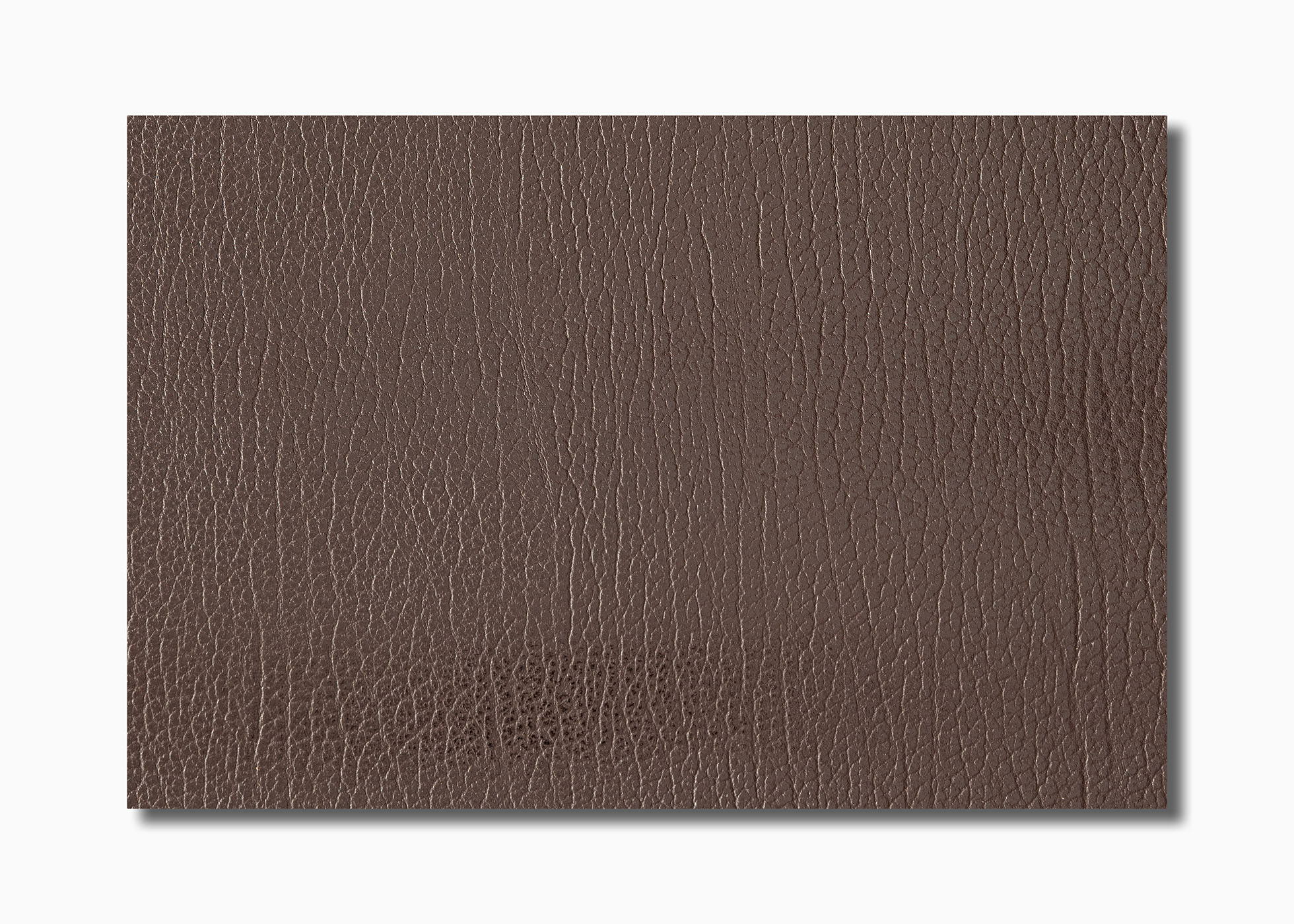 Leather - Cowhide - Side - embossed and pigment covered kenya darkbrown (1,4 mm) - 2,18 m²