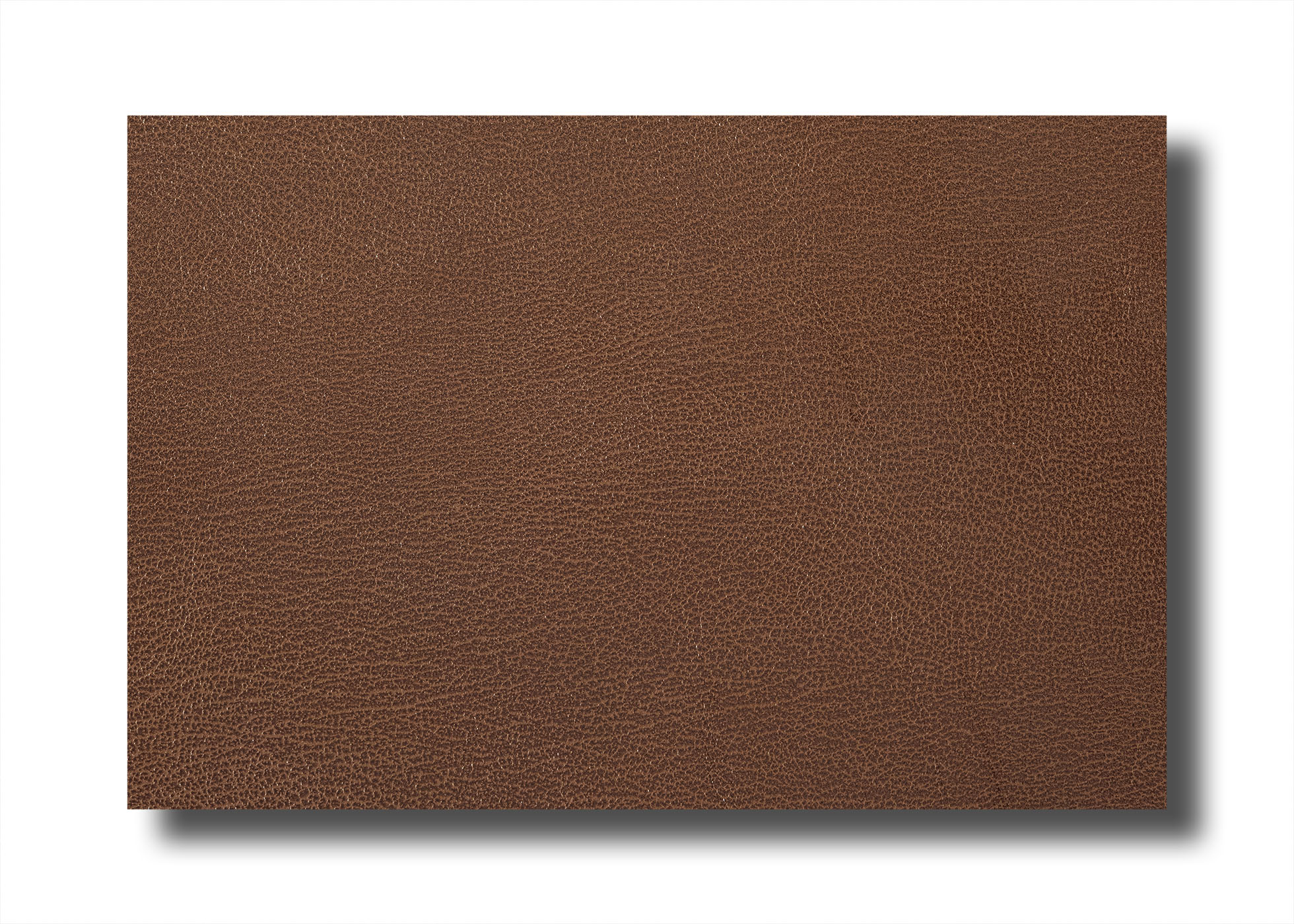 Leather - Cowhide - Side - embossed and pigment covered tabacco (1,3 mm) - 1,94 m²