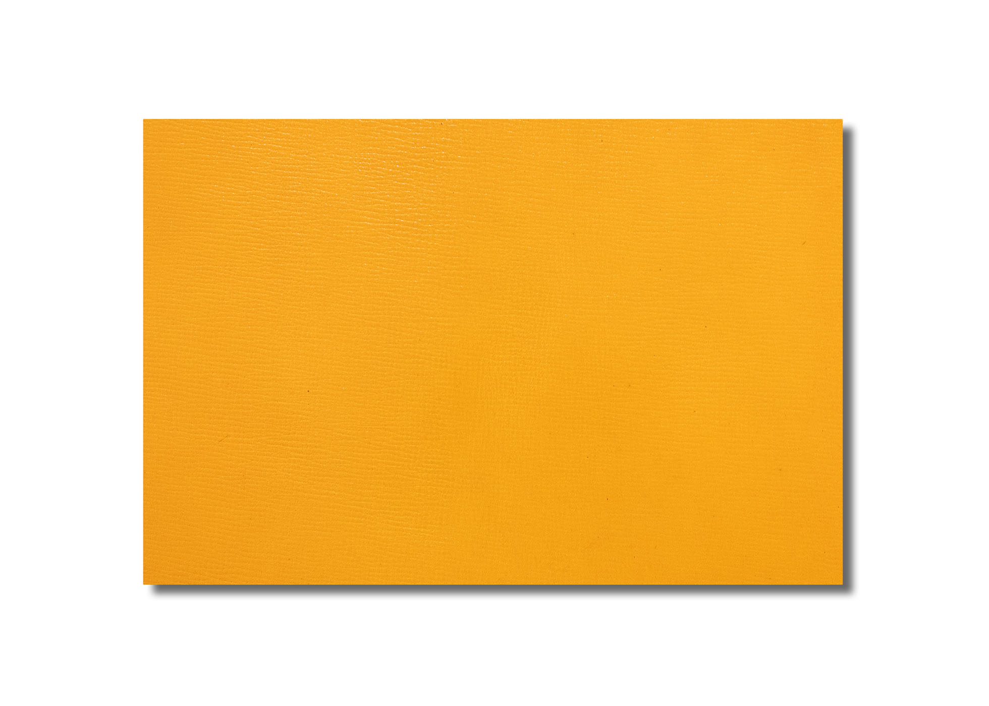 Leather - Cowhide - Side - embossed and pigment covered sun yellow (1,4 mm) - 1,53 m²