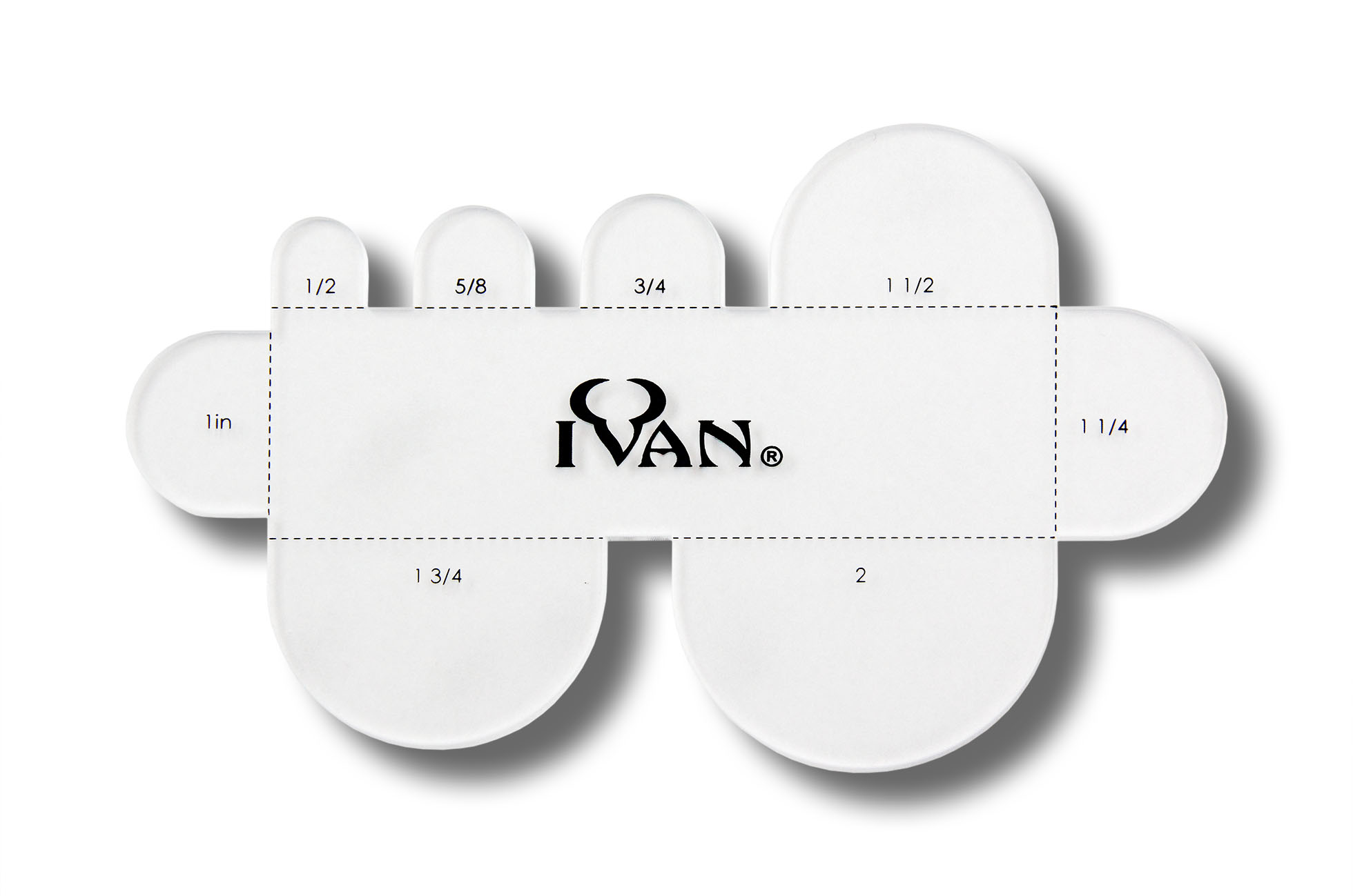 Round Strap Ends Template Stencil