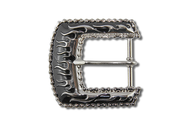 IV_71500-04_1 Belt Buckle, Flame Chain