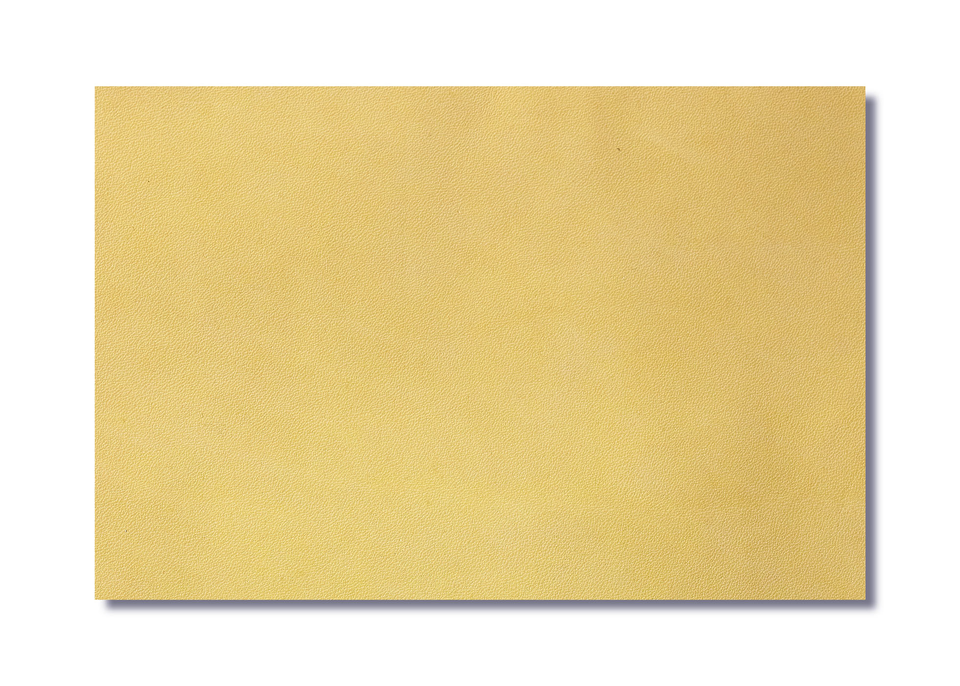Leather - Cowhide - Side - embossed and pigment covered corn yellow ( 0,9 / 1,0 mm) - 2,90 m²