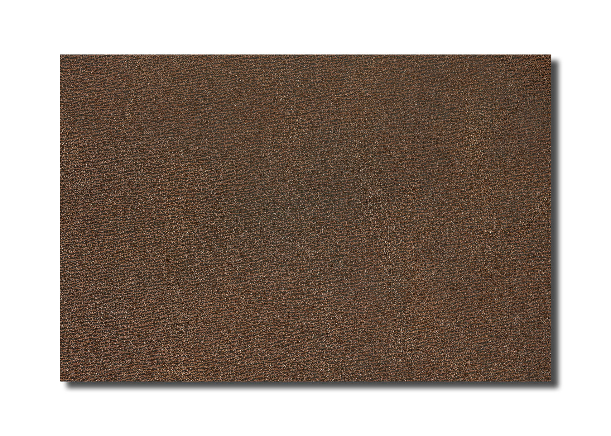 Leather - Cowhide - Side - embossed and pigment covered blackish-brown linear grain (1,3 mm) - 2,27 m²