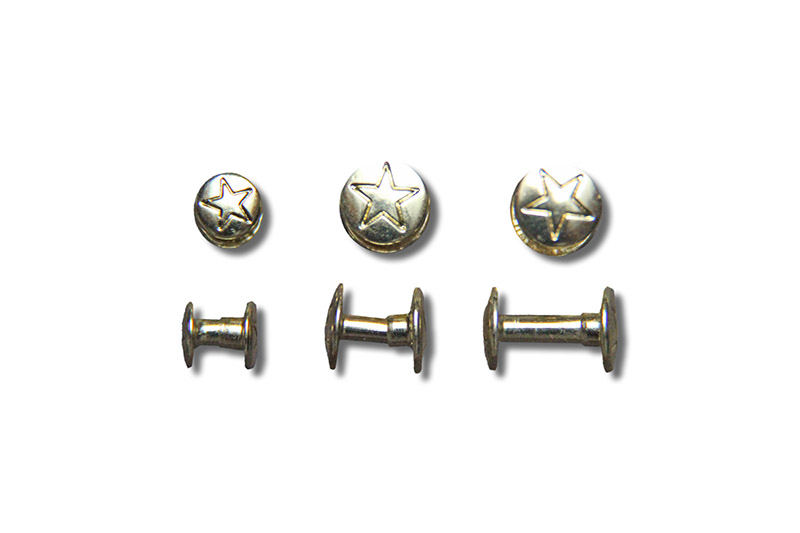 IMG_3078 Double Cap Rivets "star" (gold)