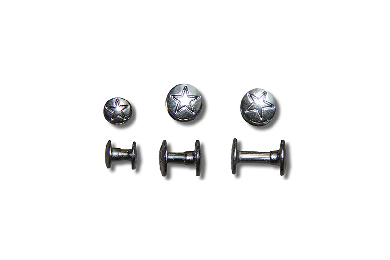 IMG_3082 Double Cap Rivets "star" (silver)