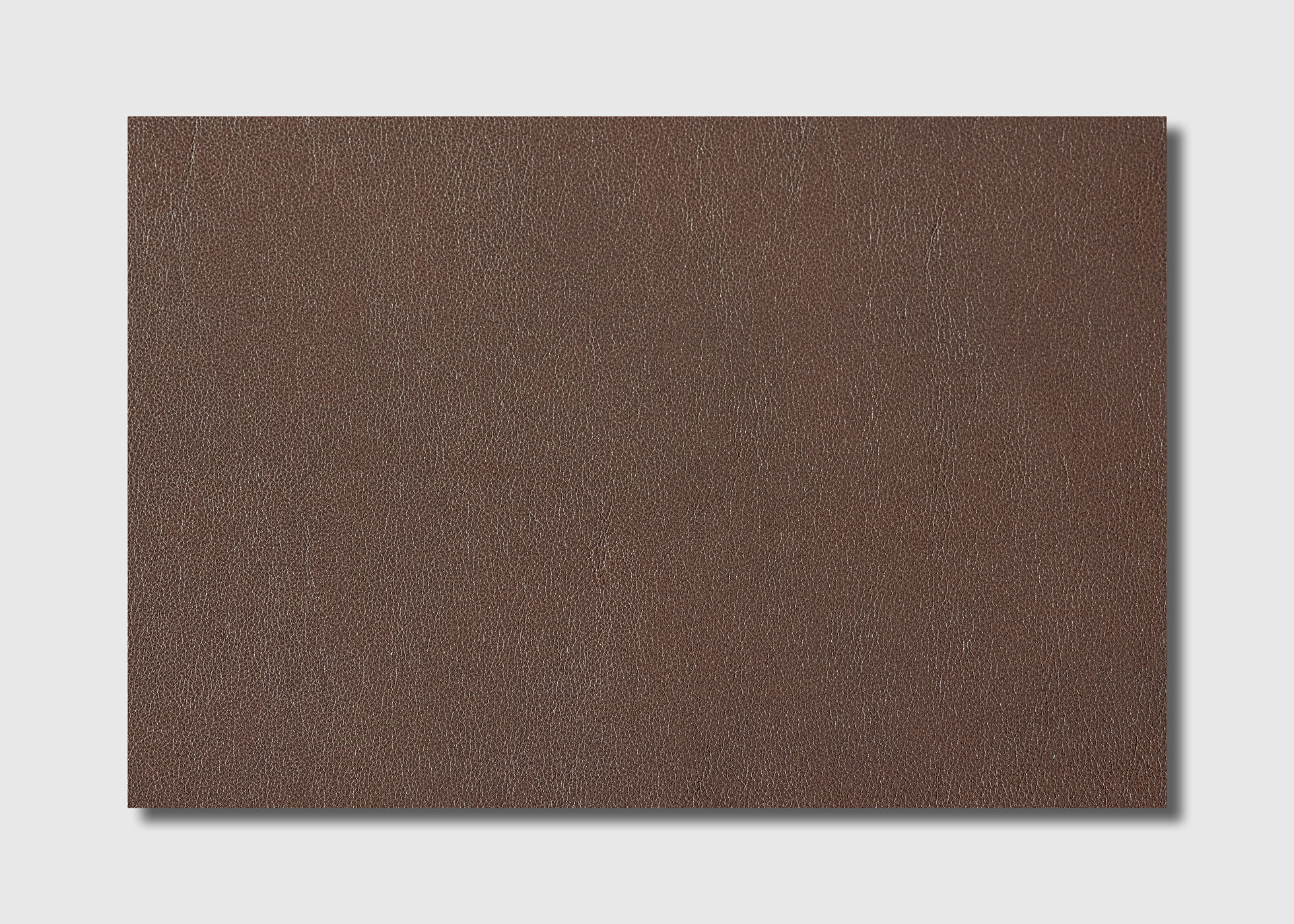 Leather - Cowhide - Side - embossed and pigment covered darkbrown ( 1,6 mm) - 1,75 m²