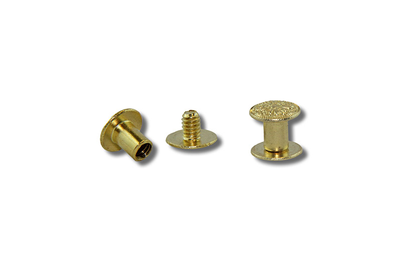 IMG_9326 Decorative Screw Rivets / Chicago screws (7 mm) Floral