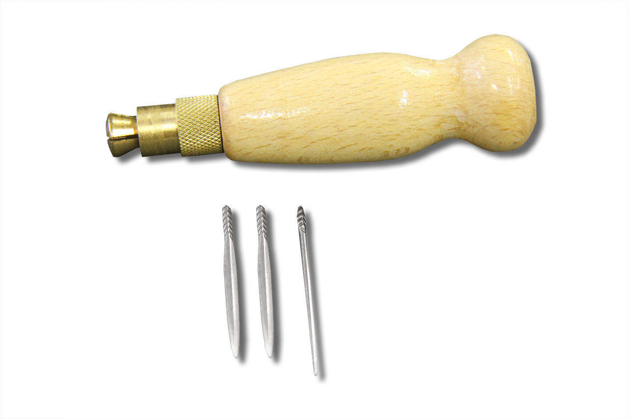 OSB_928_SL_2x-Blanchard Osborne Awl Haft incl. Diamond and Stabbing Awl