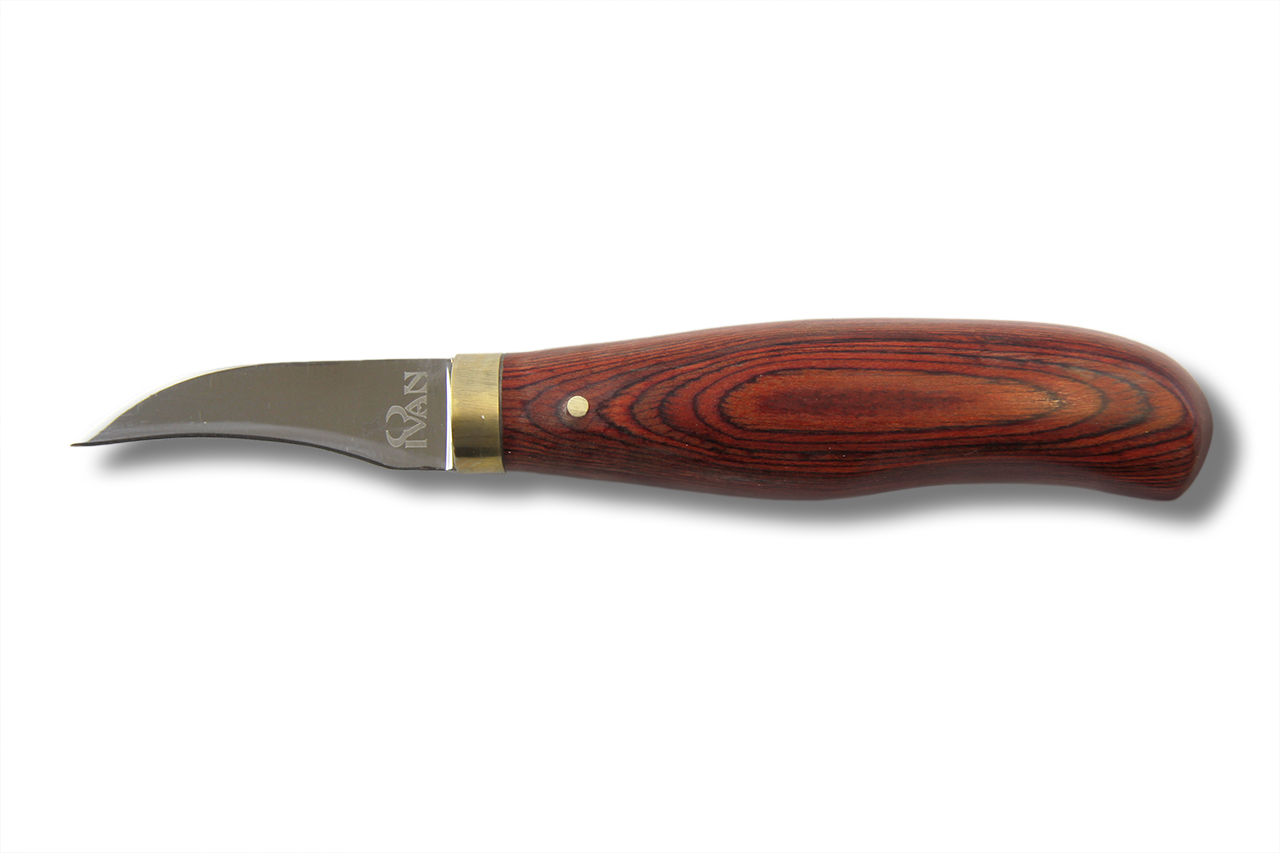 Stainless Steel Leather Trim Knife (curved)