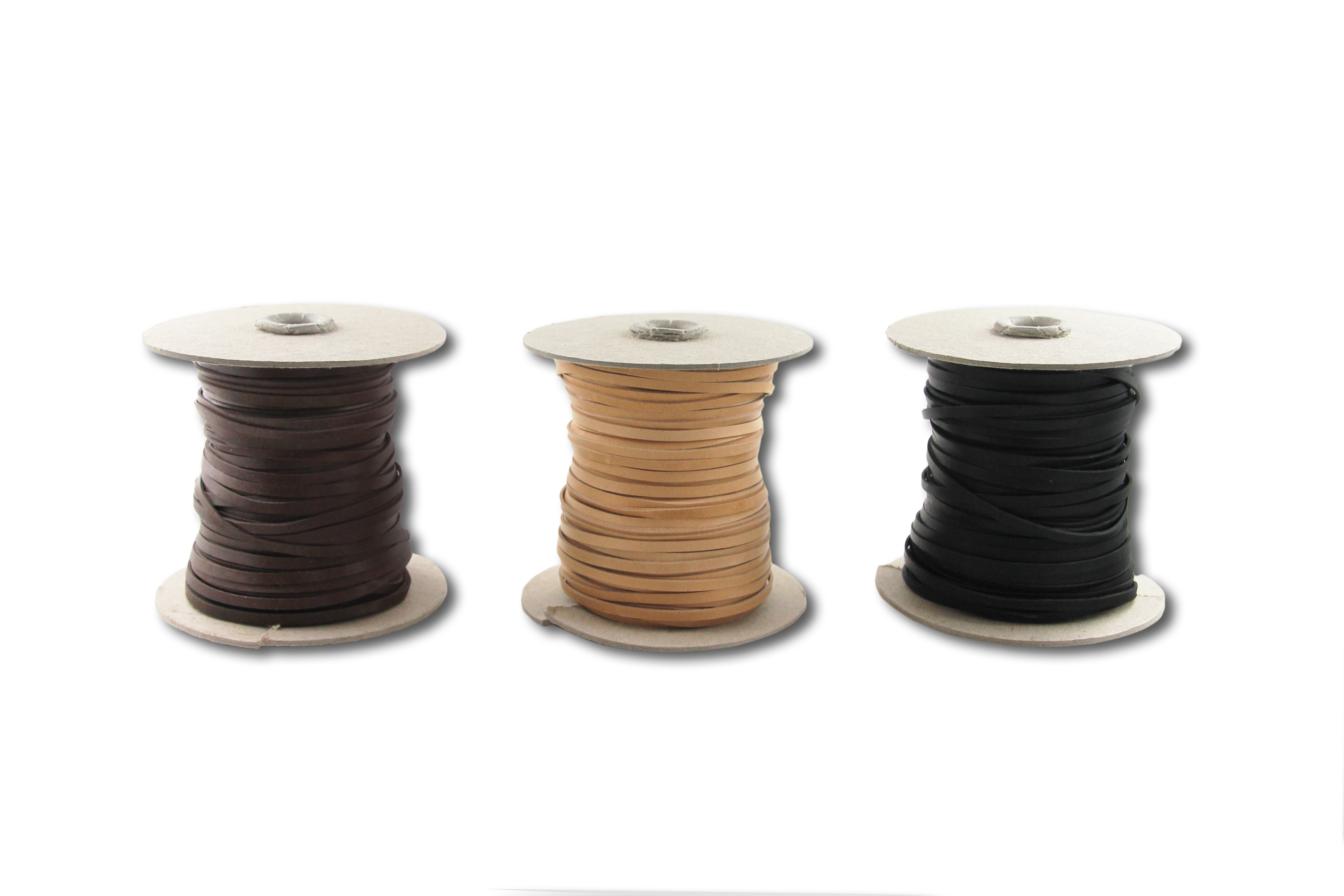 K-nguru-Flechtband-Flechtriemen Kangaroo Leather Lace (3 mm) (Spool 50 m)