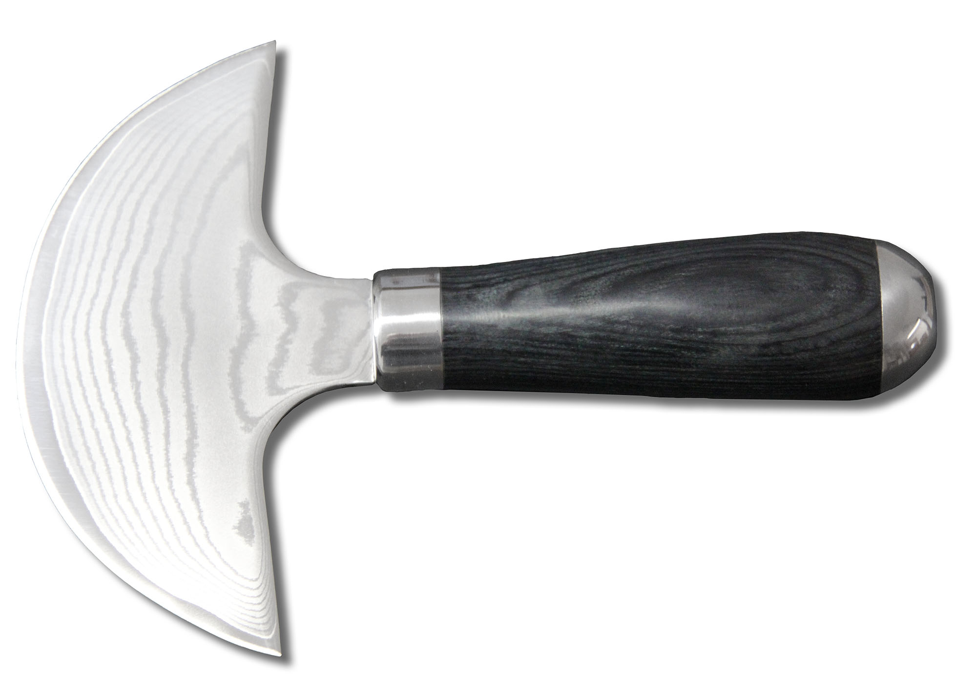 Damast Steel Round Knife