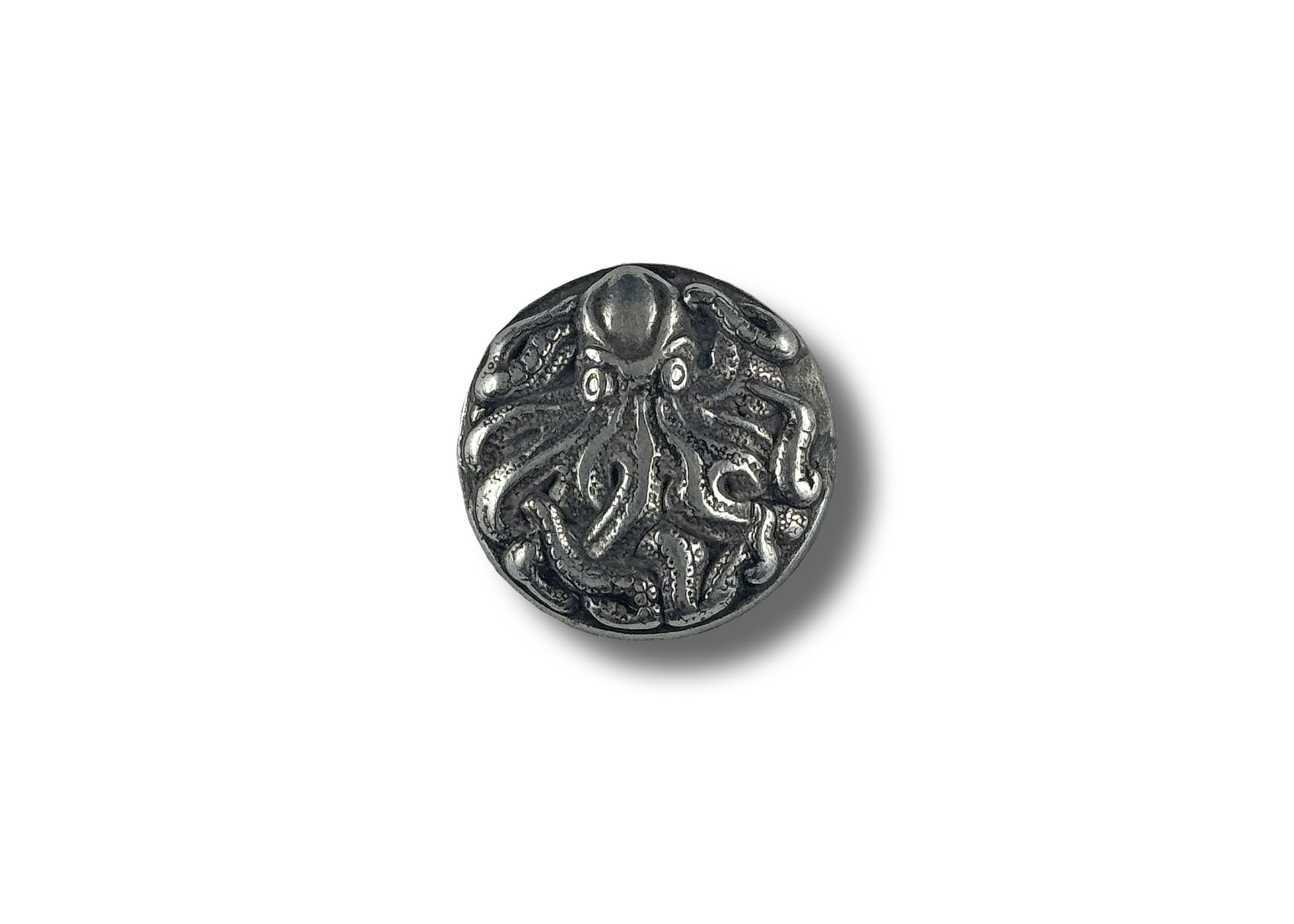 Concho, octopus ( antique silver )
