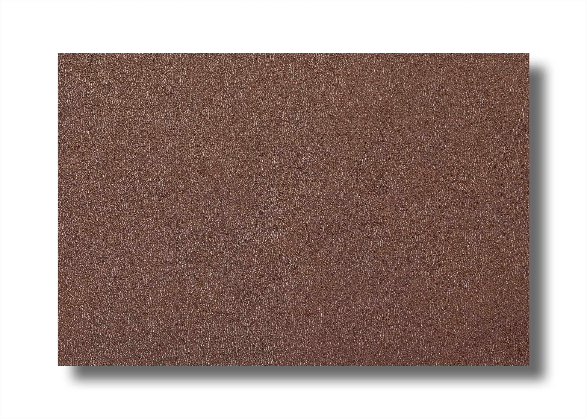 Leather - Cowhide - Side - embossed and pigment covered mahogany (1,4 mm) - 1,91m²